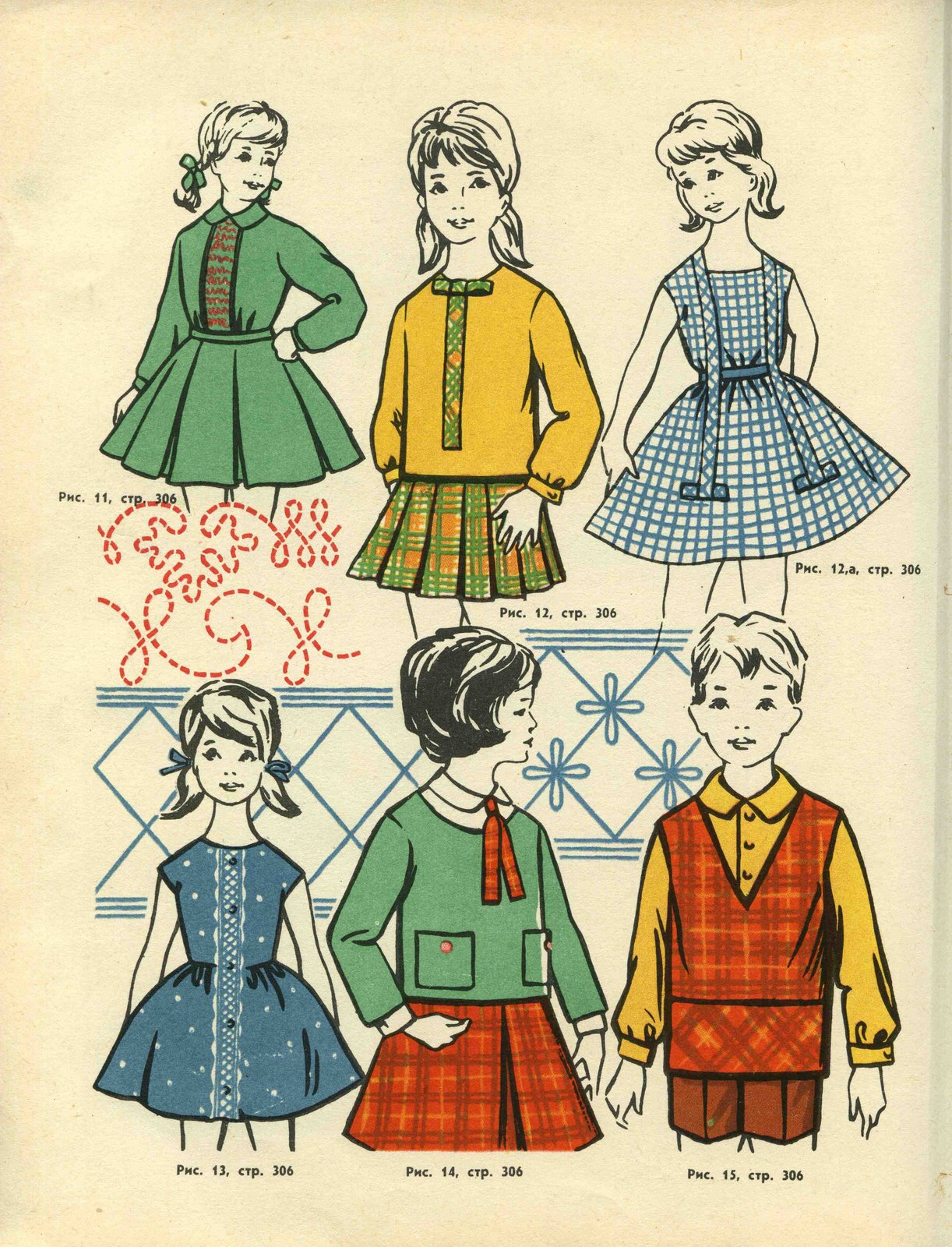Советские модели детской одежды